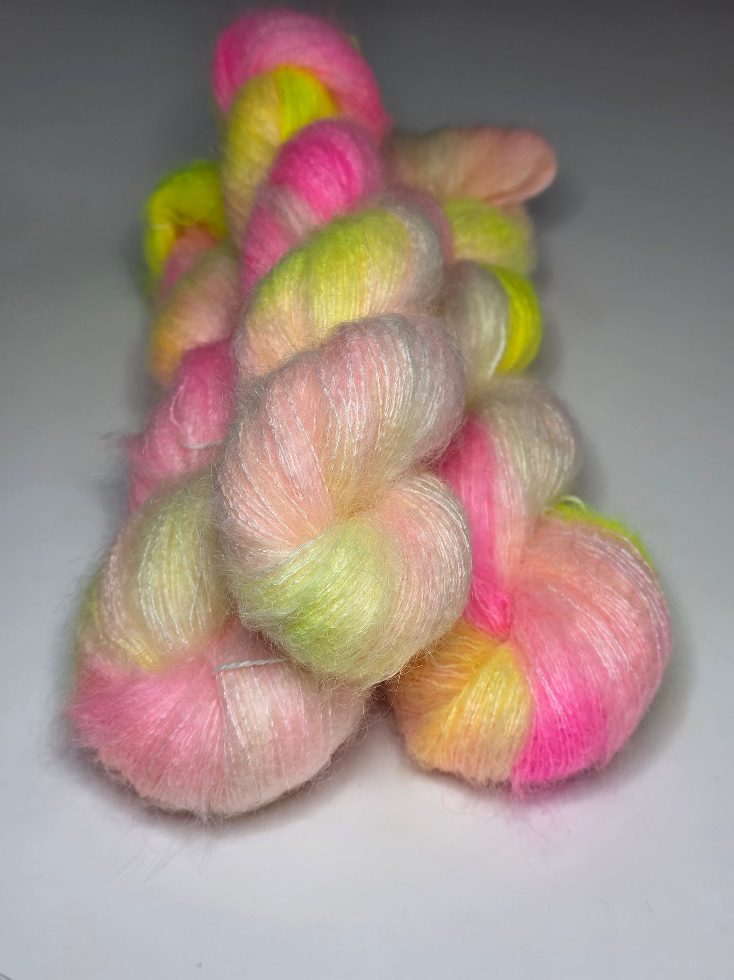 Mohair- Soie "Macarons Citrons"