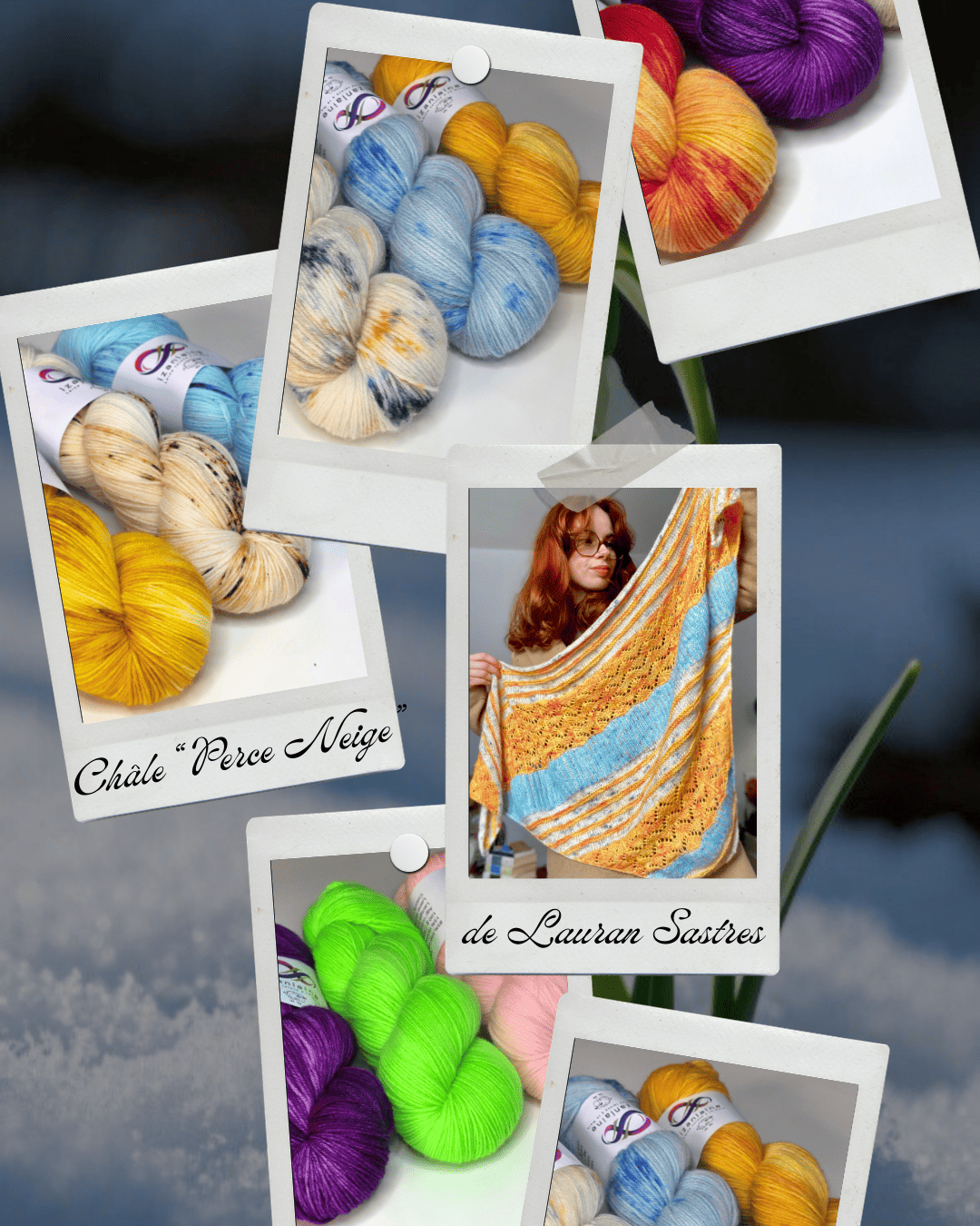 Kit Châle "Perce Neige" de Laurane Sastres