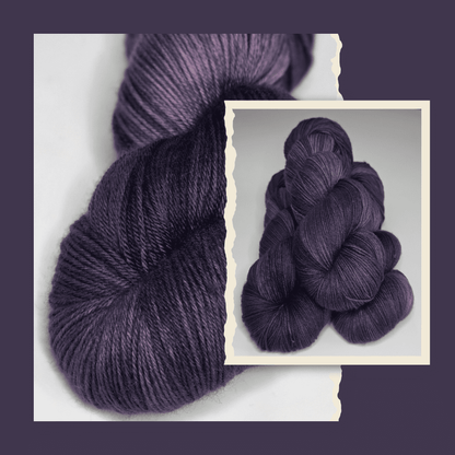 laine mérinos nylon, fil à chaussettes, teinte à la main